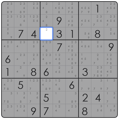 sudoku hidden single